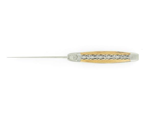 Laguiole 12 cm - double platines - Ebène Royal - 2 mitres Couteau de poche par Laguiole en Aubrac