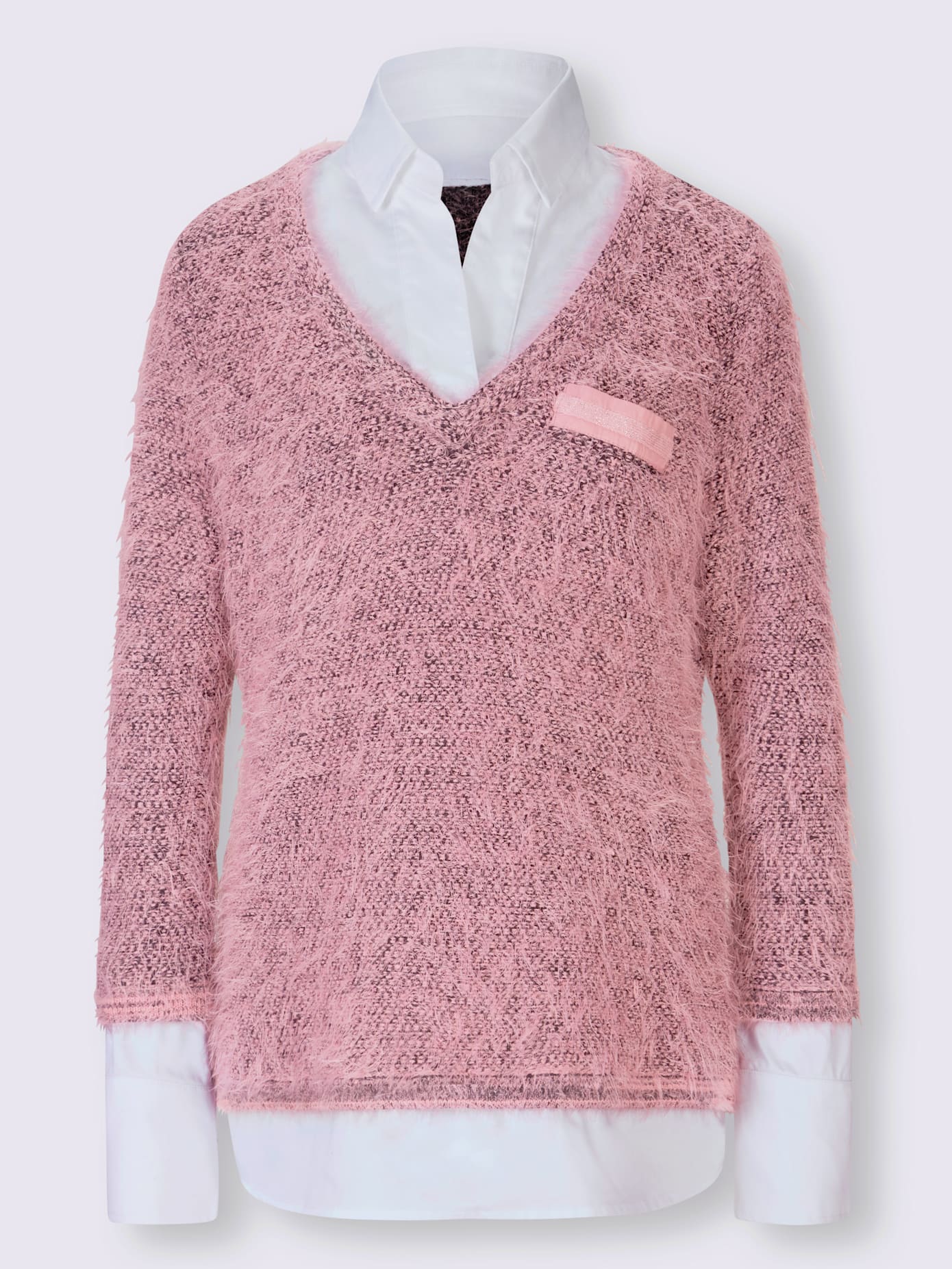 Pull aspect 2 en 1 tendance