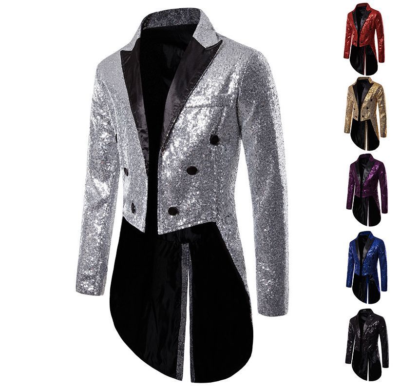 Sheck - Sequin Double-Breasted Tailcoat