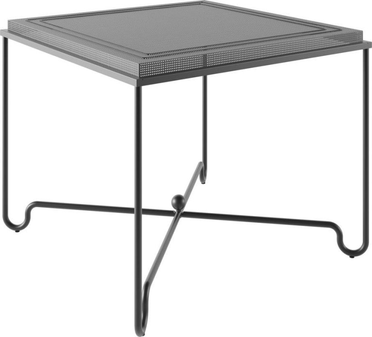 Gubi Tropique tuintafel 90x90 zwart