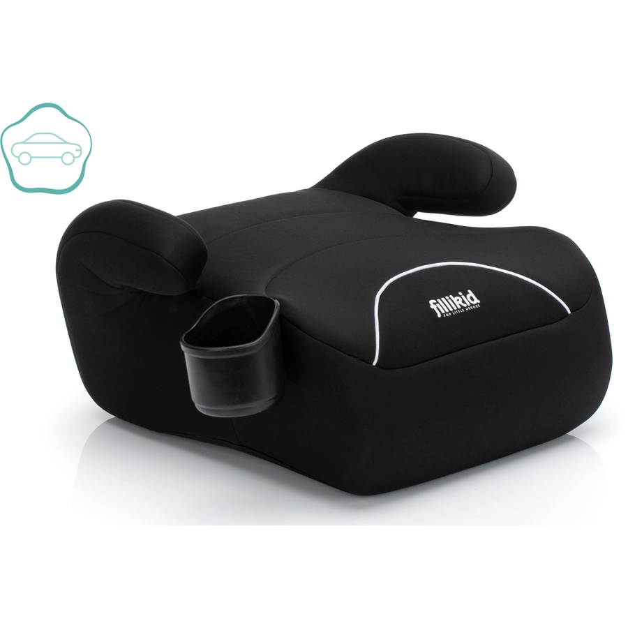 fillikid Sitzerhöhung i-Size mit Gurtfix ohne Isofix schwarz