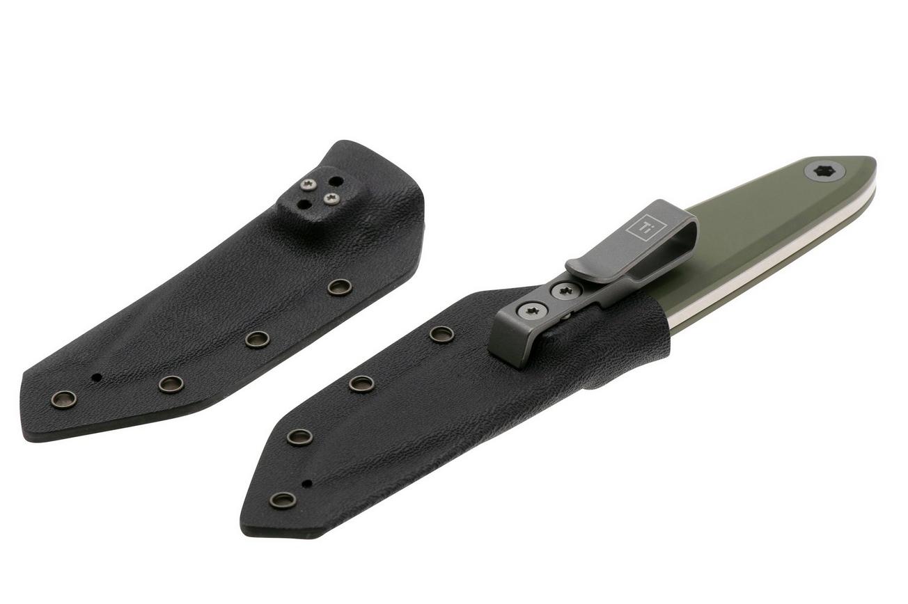Big Idea Design Ti Lookout Fixed Blade TI-GR-LO Green, vaststaand mes, Mak Kelsay design, Limited Edition