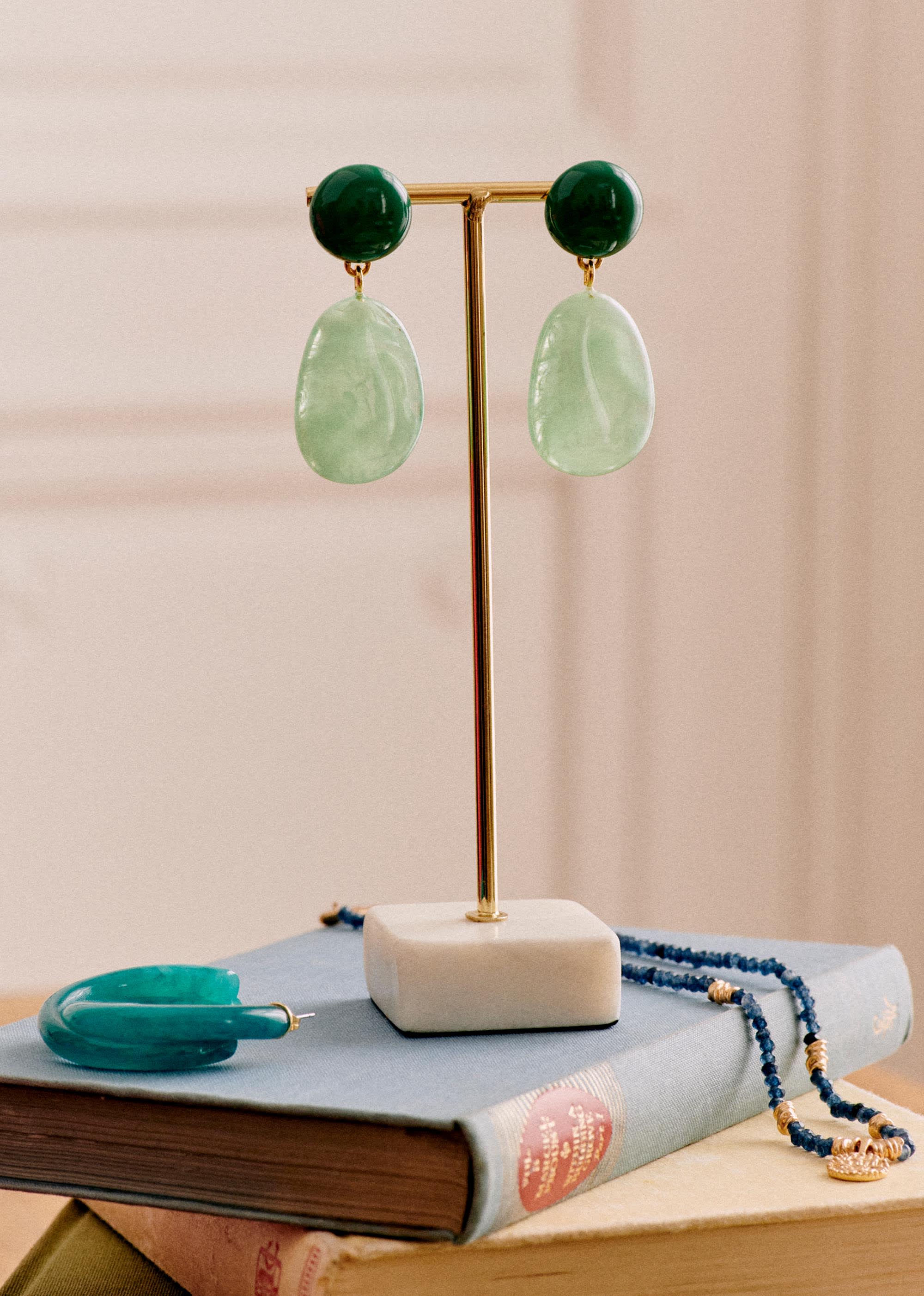 Boucles d'oreilles Lila - Vert givre - E-SHOP/BIJOUX Boucles d'Oreilles 5905795