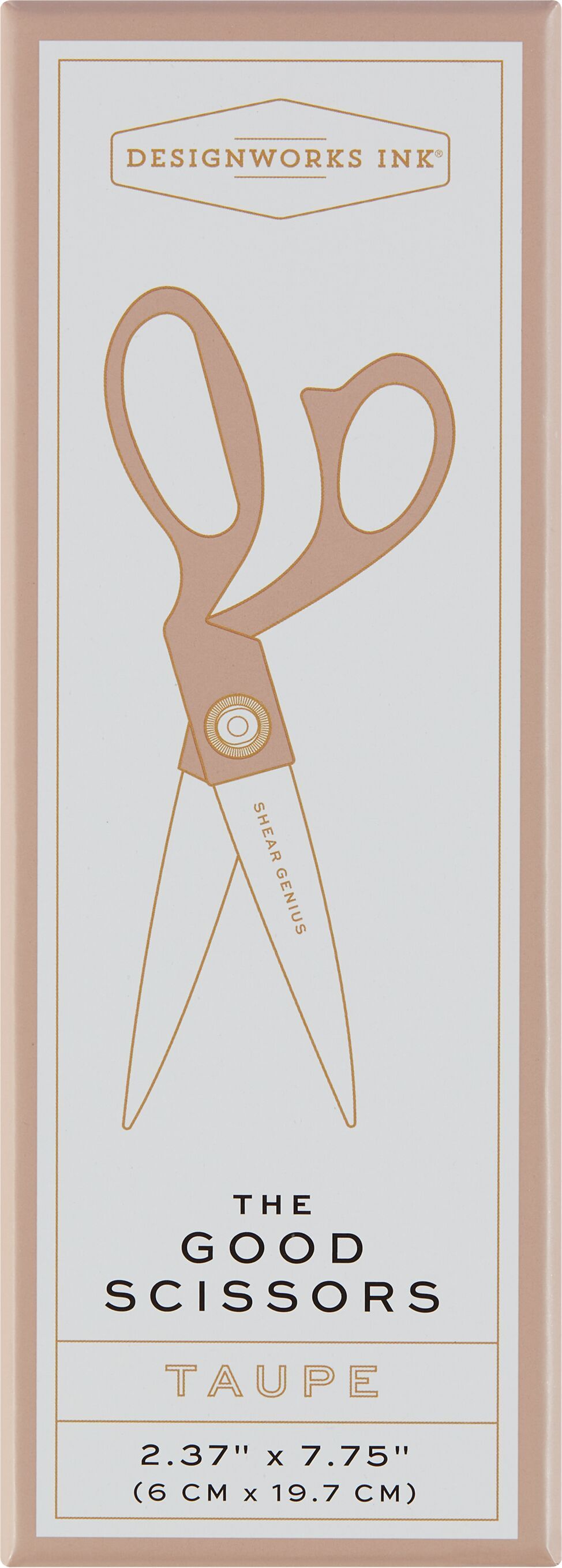 Schere - Taupe / B: 6.4 cm x T: 19.7 cm x H: 1.8 cm