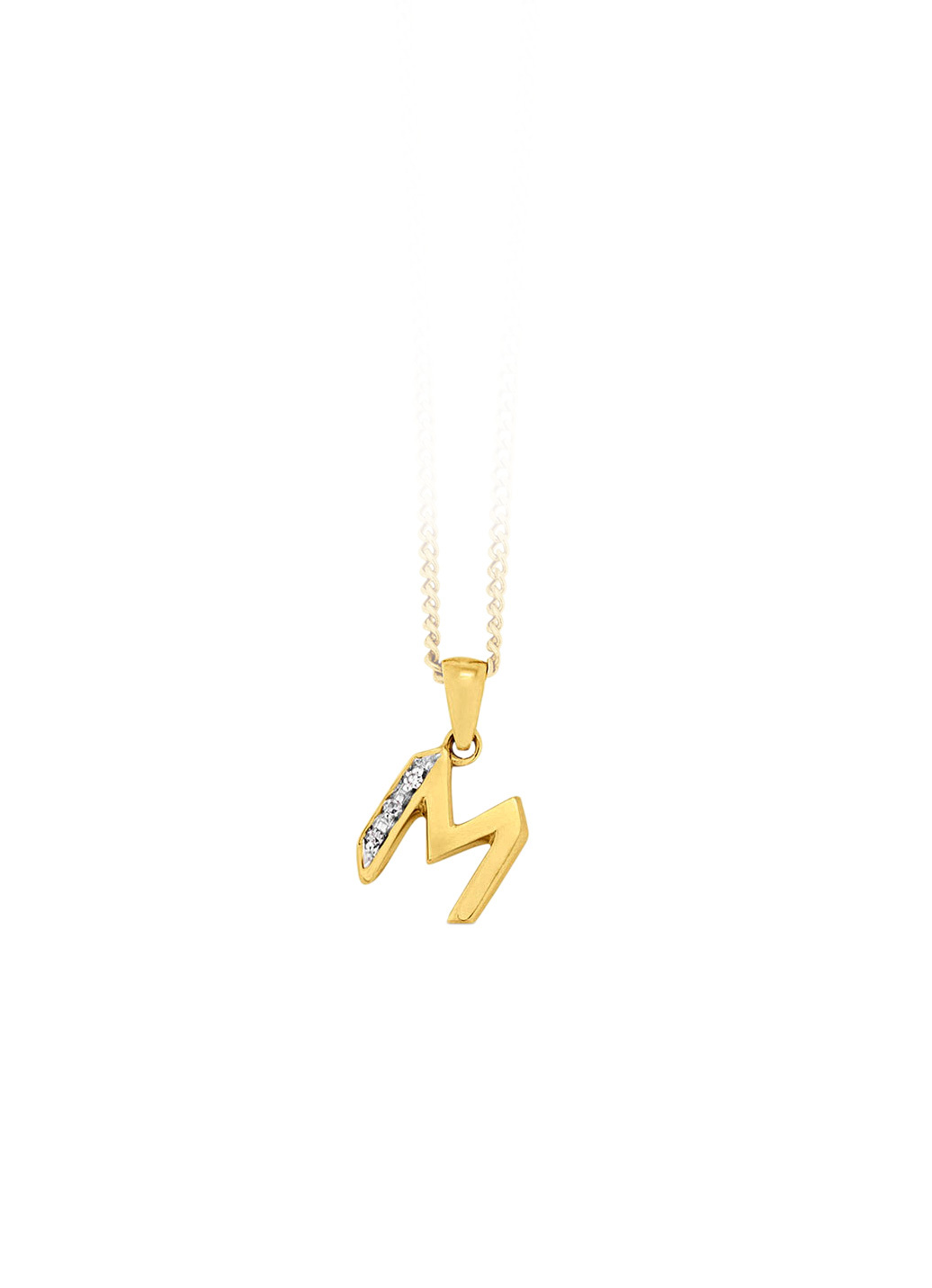 Buchstaben-Anhänger mit Diamanten