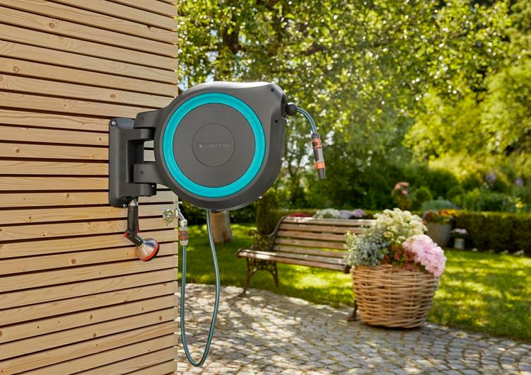 Gardena wandslangbox Roll-Up XL zwart/blauw 35 m