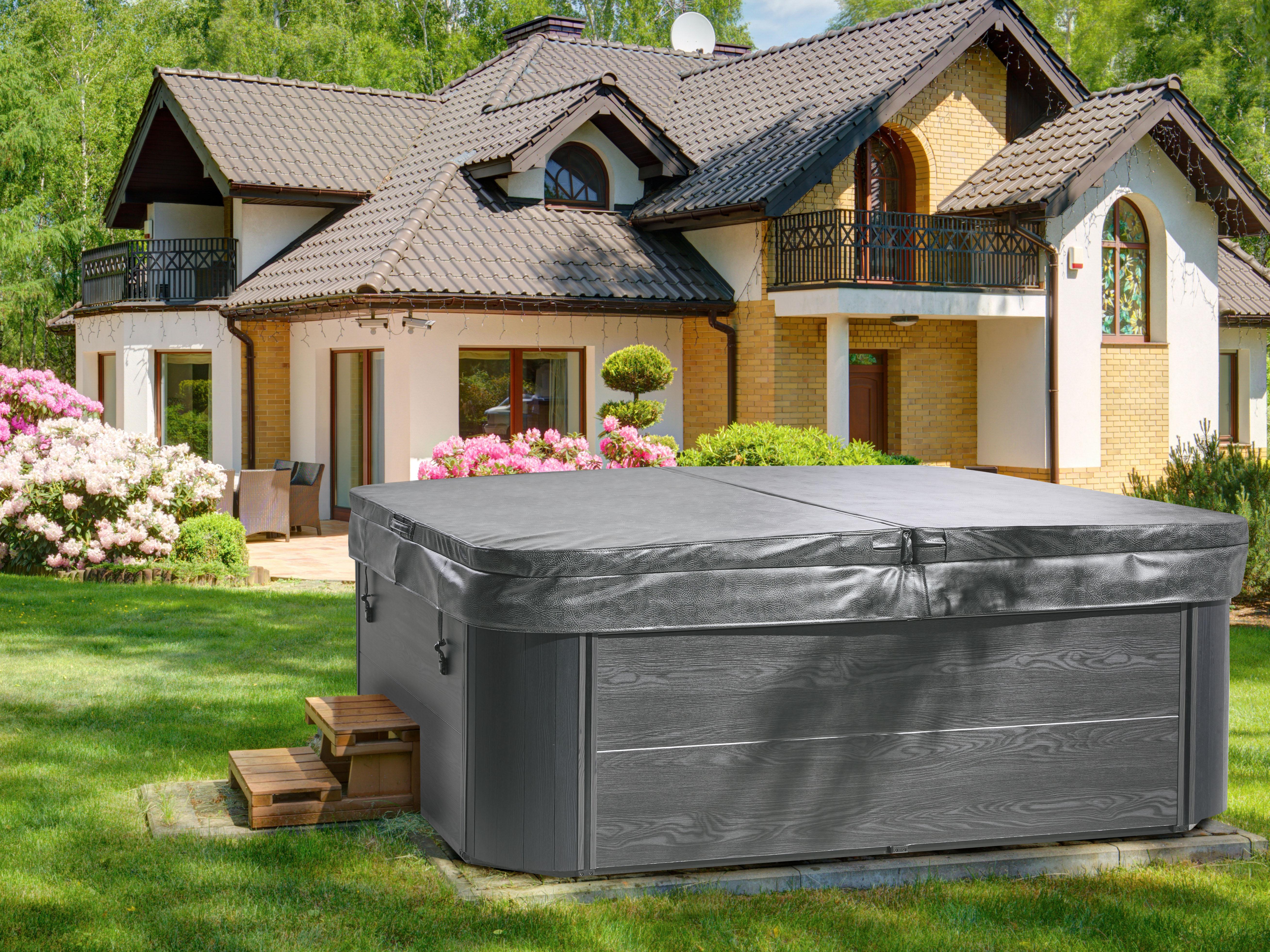 Buiten hottub met LED ARCELIA Grijs