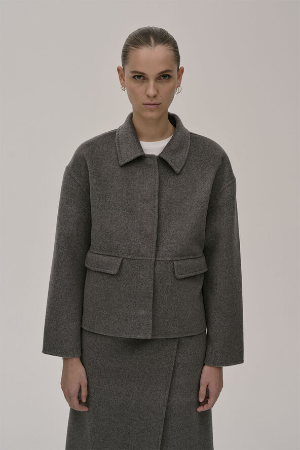 HERSKIND Kurt Lux Coat Ligth grey