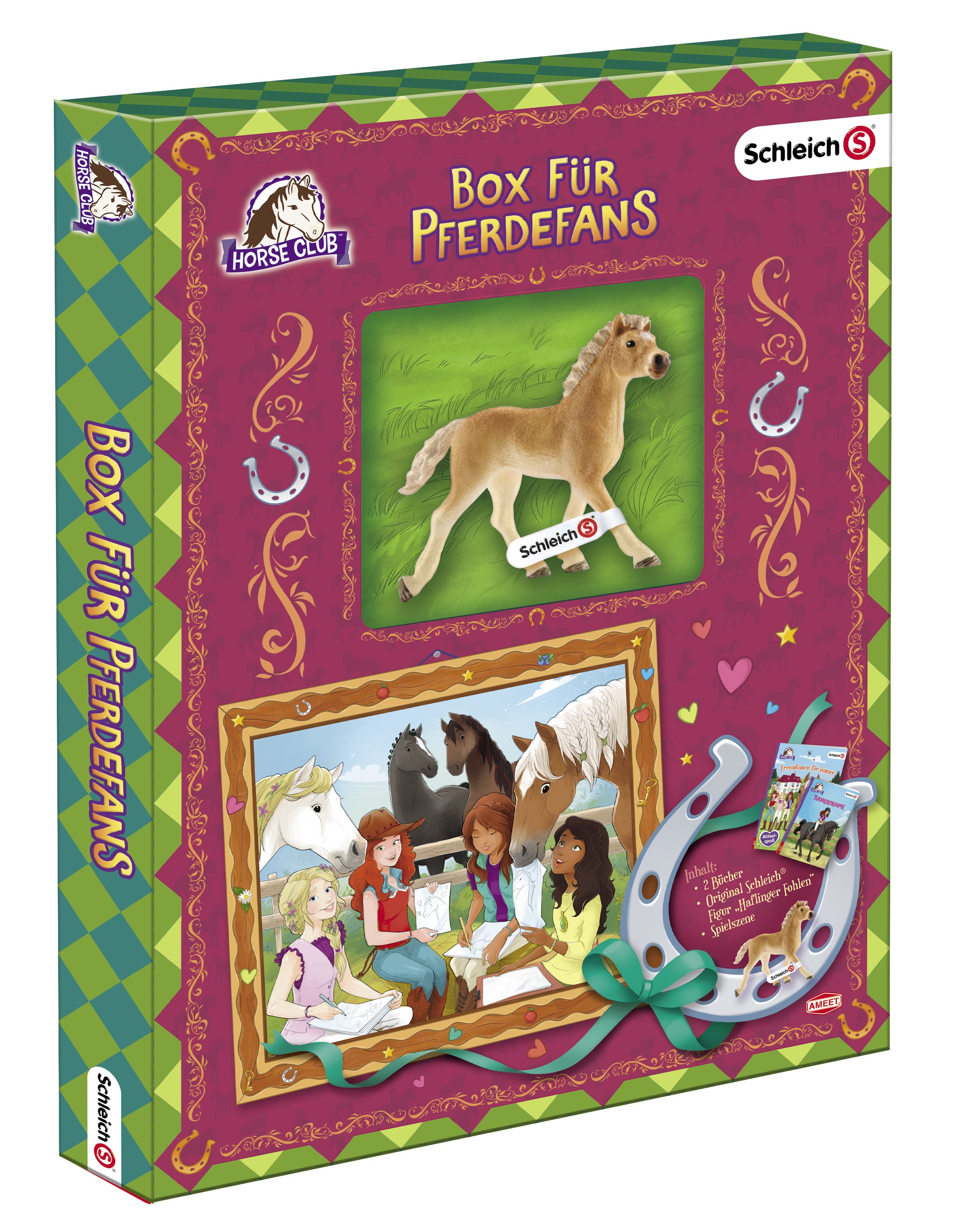 Schleich Horse Club - Box für Pferdefans, m. Figur Haflinger Fohlen