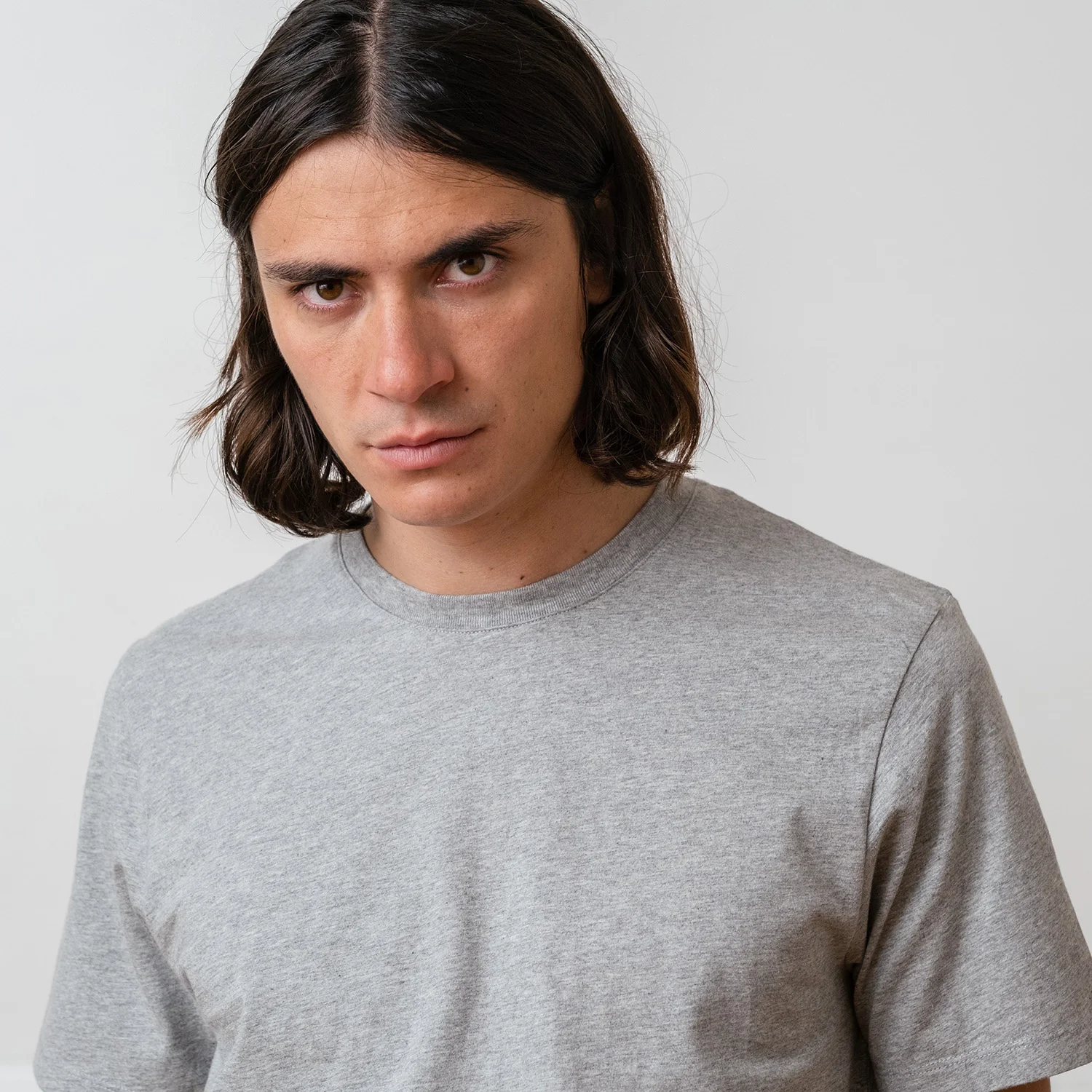 Gray organic cotton T-shirt