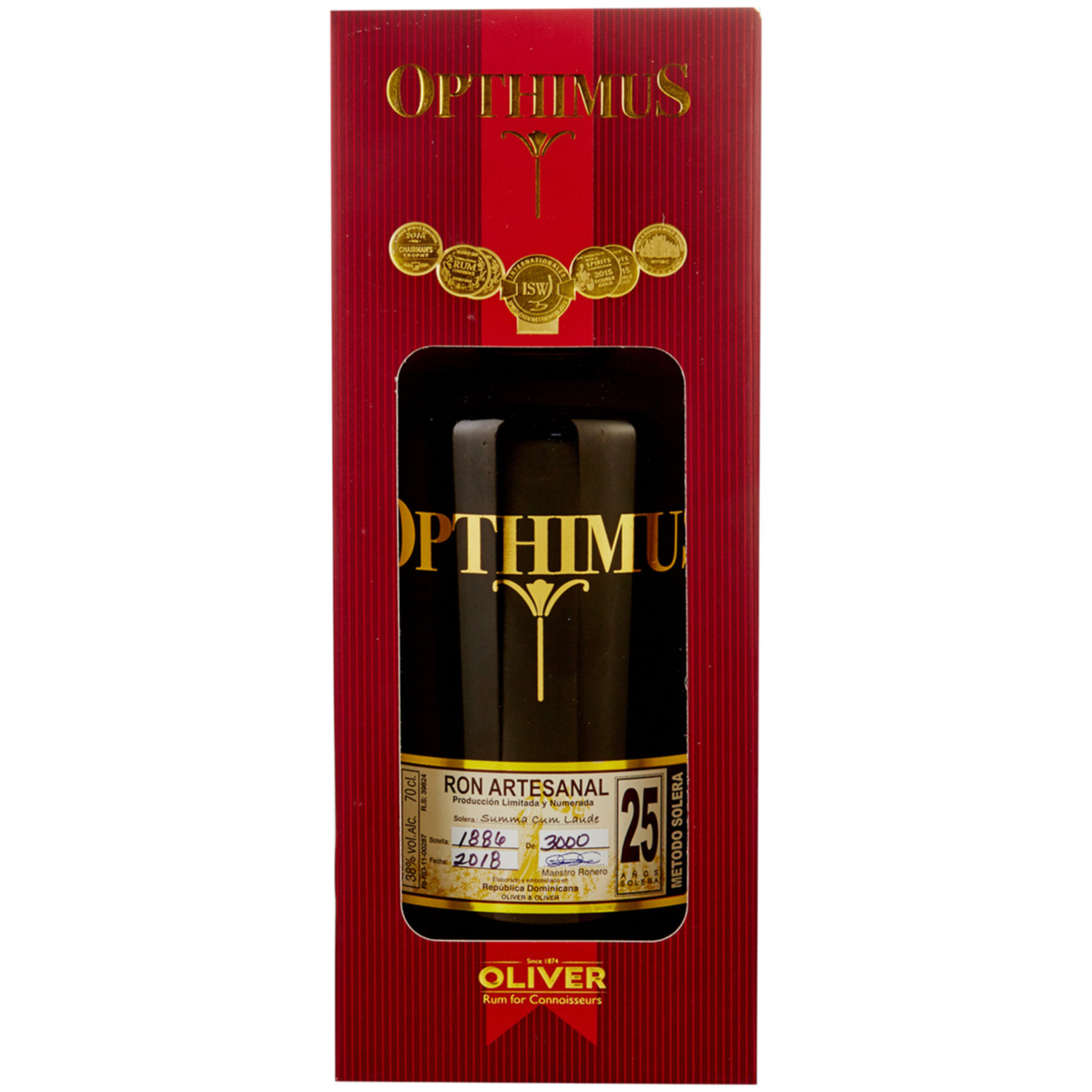 Opthimus Rum 25 Years A.S. -70cl