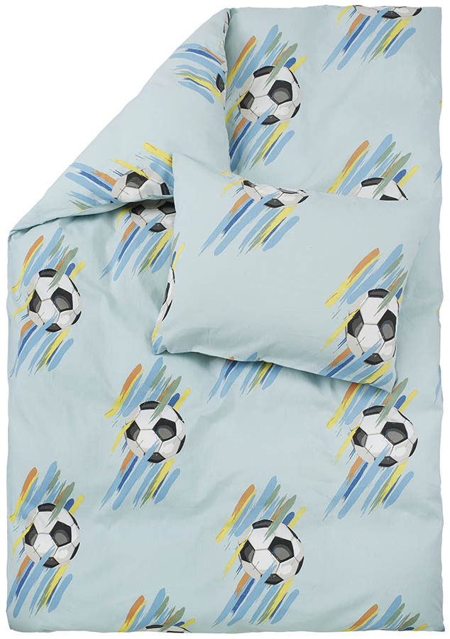Fotball bomullsengesett 140x200