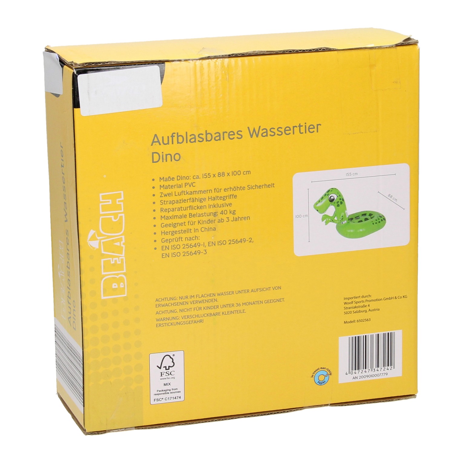 Opblaasbaar Waterdier Dino