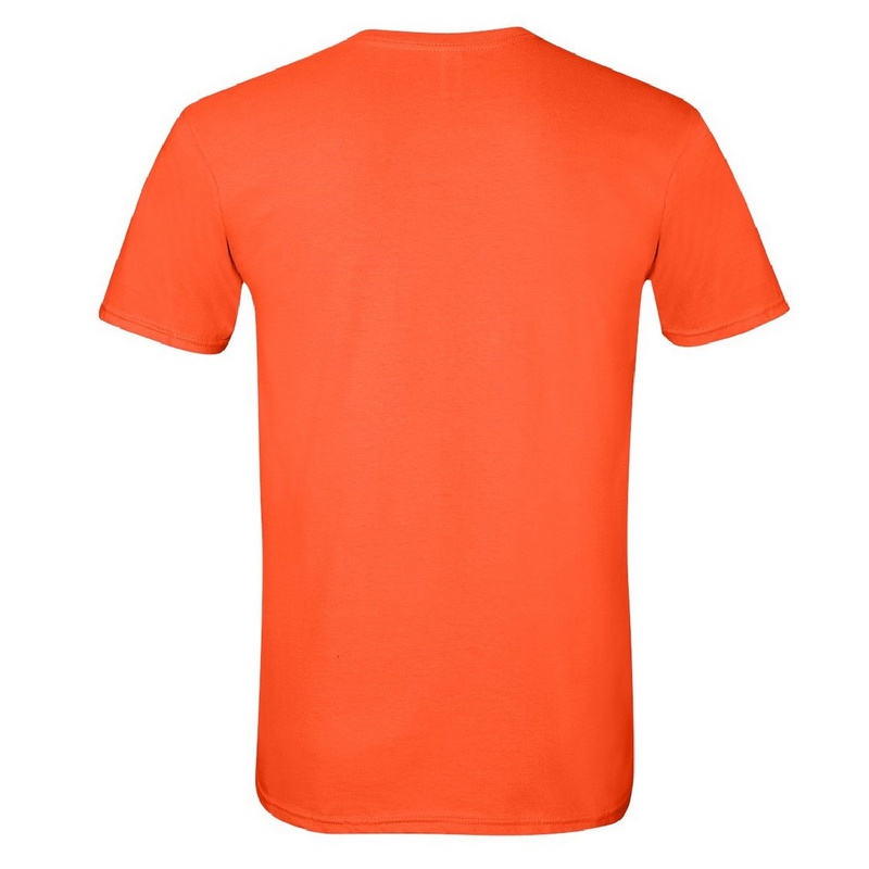 Camiseta básica de manga curta macia, 100% algodão grosso, Gildan