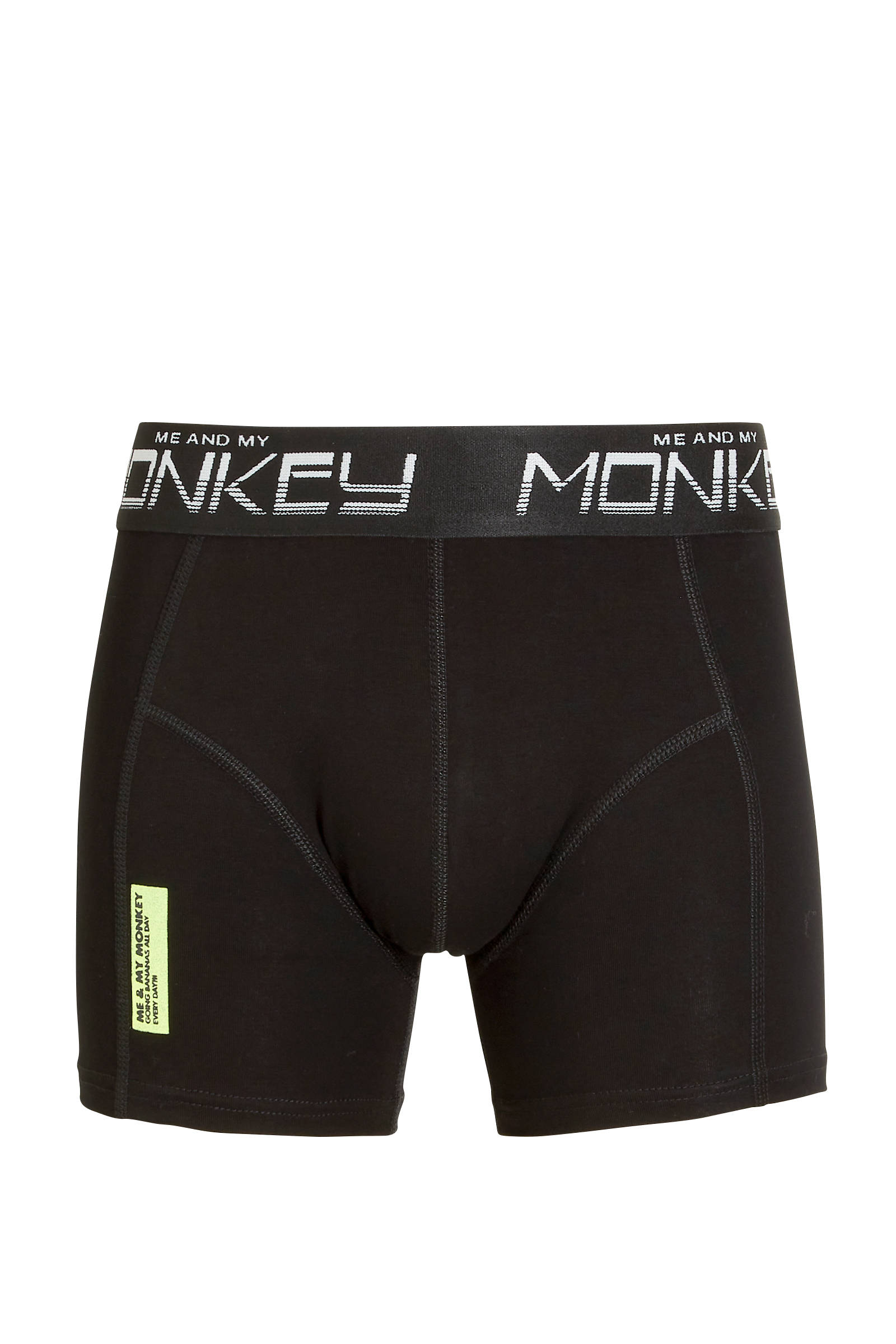 Me & My Monkey boxershort - set van 3 zwart/army