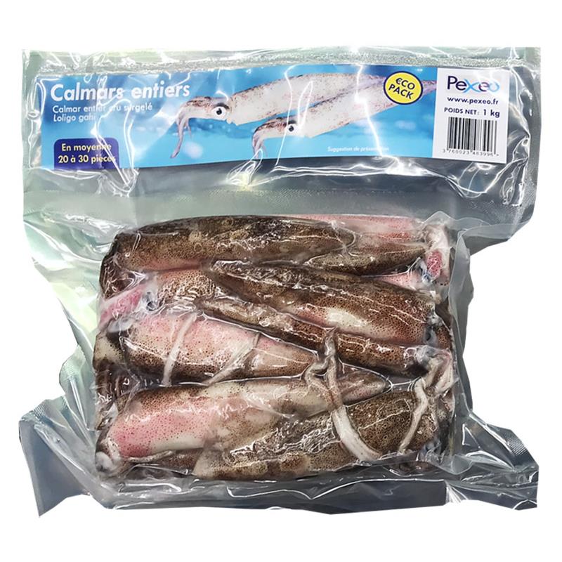 Calamar Entiers Surgelés Pexeo Eco - 1Kg
