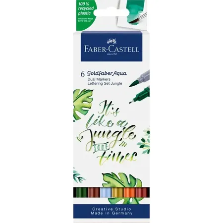 Faber-Castell Goldfaber Aqua Dual Marker 6er Etui Jungle