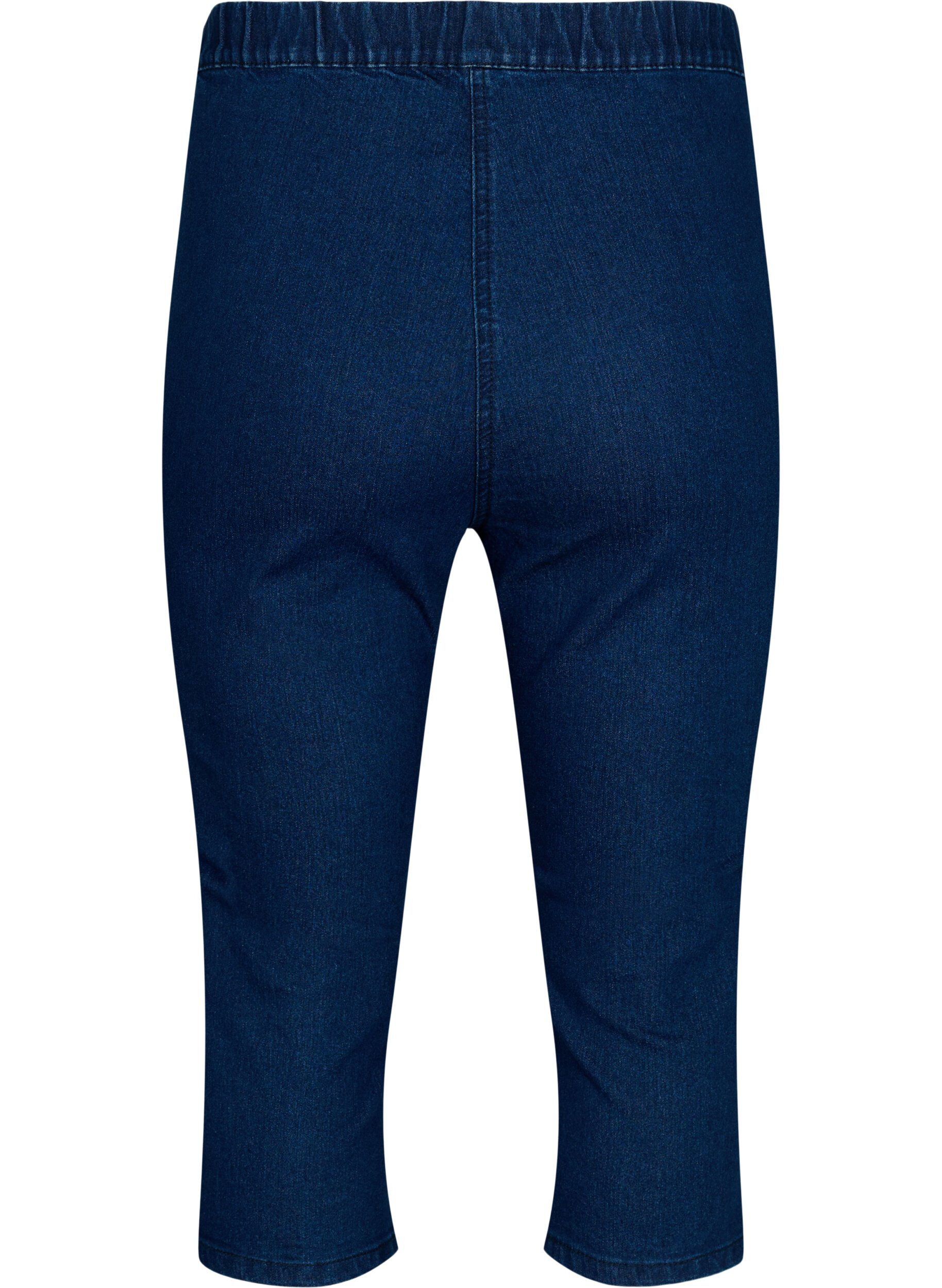 FLASH - Højtaljede denim knickers med slim fit