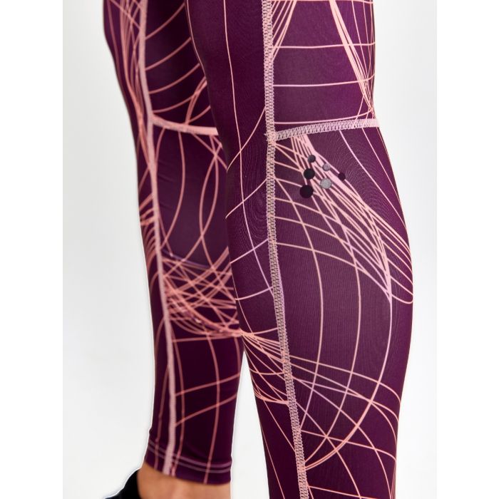 Craft Dame Lange tights Core Essence Tights Rød