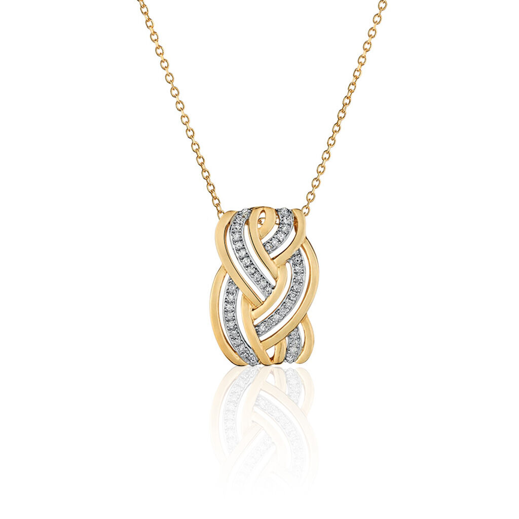 Collier Leopoldine Or Jaune Diamant