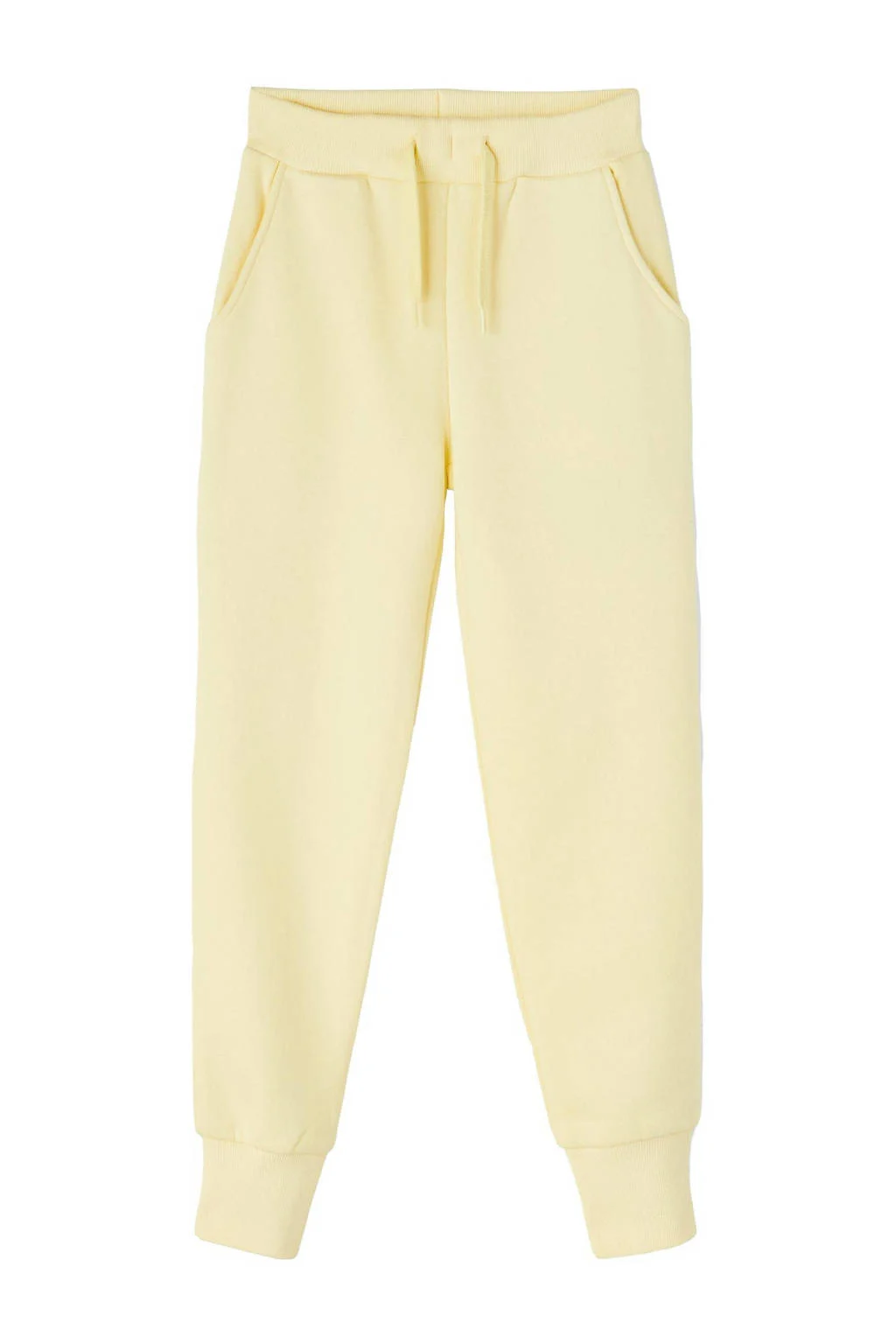 NAME IT regular fit joggingbroek NKFLENA met katoen geel
