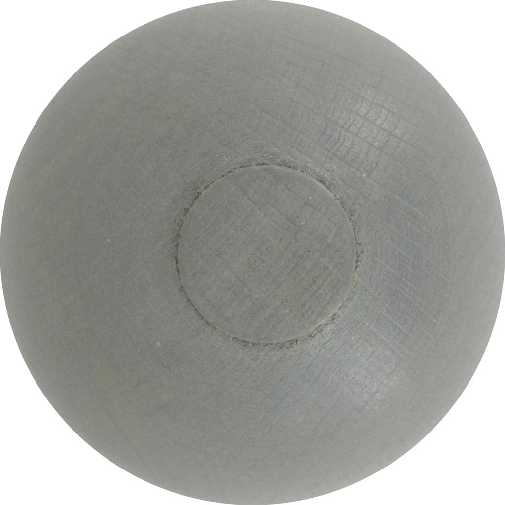 Lot de 2 embouts boule en bois gris D2.8cm