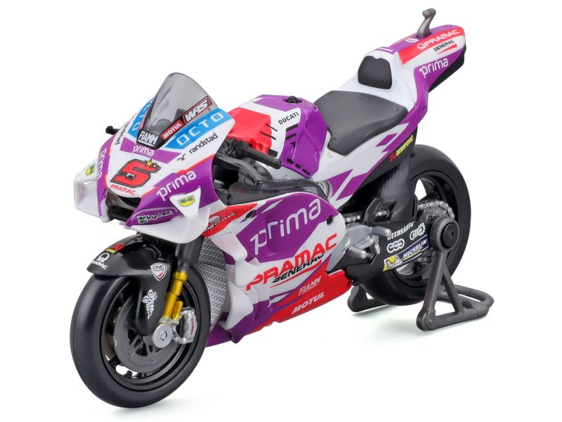 Maisto MotoGP Ducati Pramac #5 Zarco 2022 1:18 Sammlermodell im Massstab 1:18