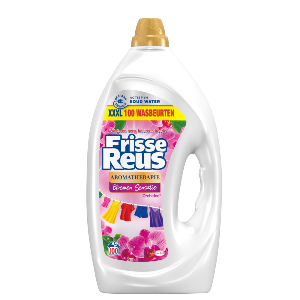 Witte Reus Wasmiddel Frisse Reus Gel Orchidee 100 Wasbeurten4,5 liter