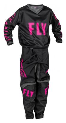 Pantalon Fly F-16 Noir / Rose Enfant