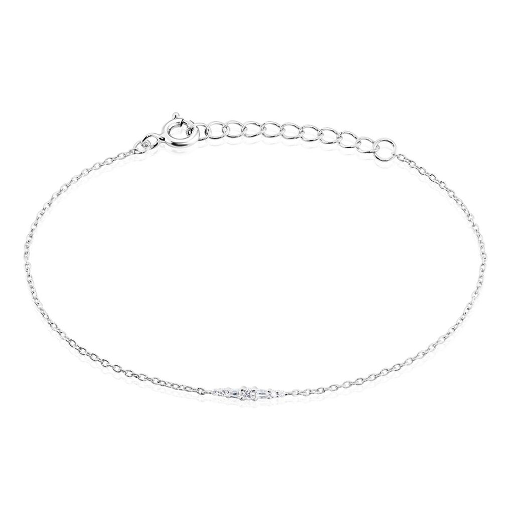 Bracelet Adriaan Argent Blanc Oxyde De Zirconium