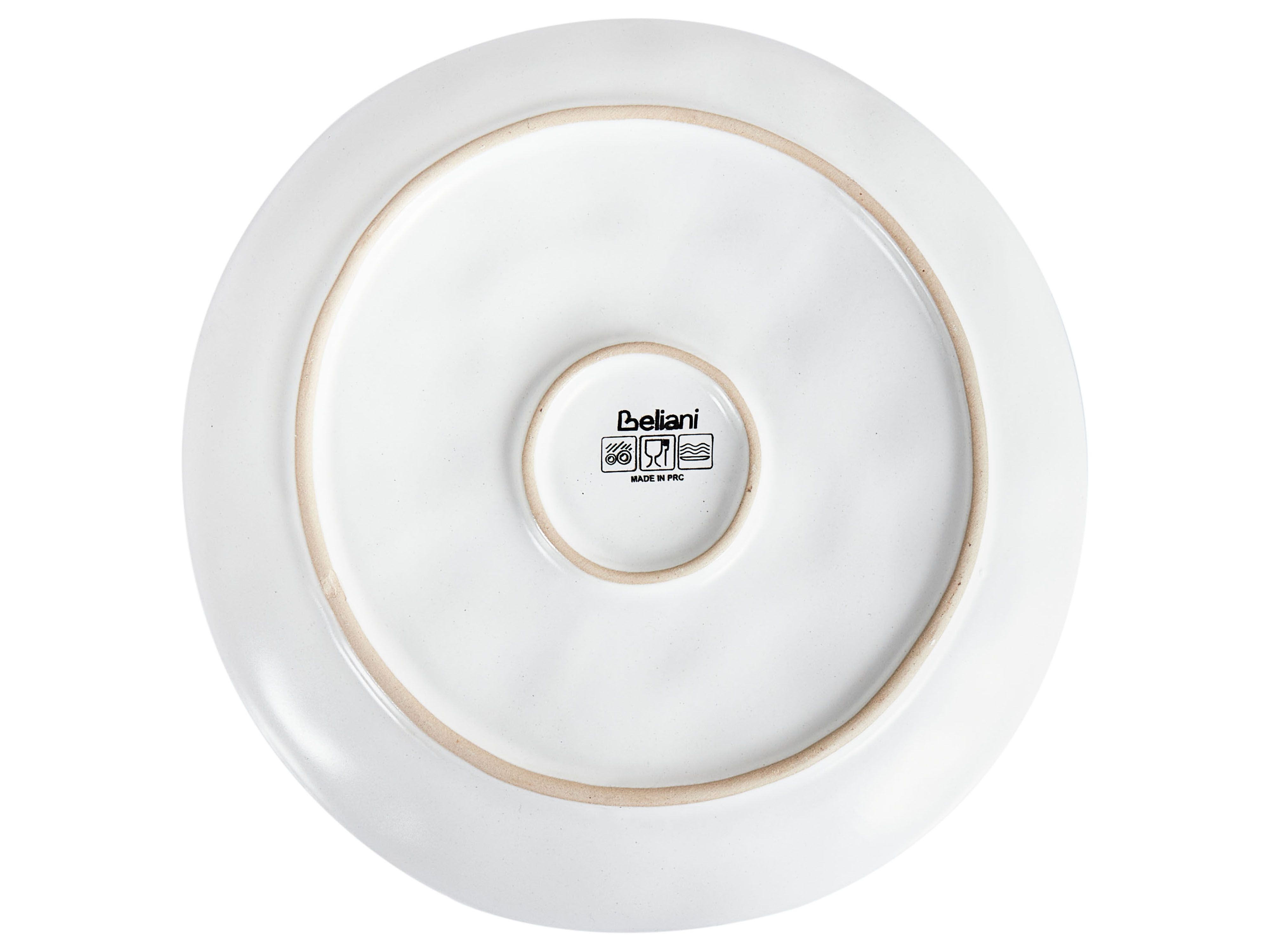 Set van 8 dessertborden SESAME Steengoed Lichtgrijs