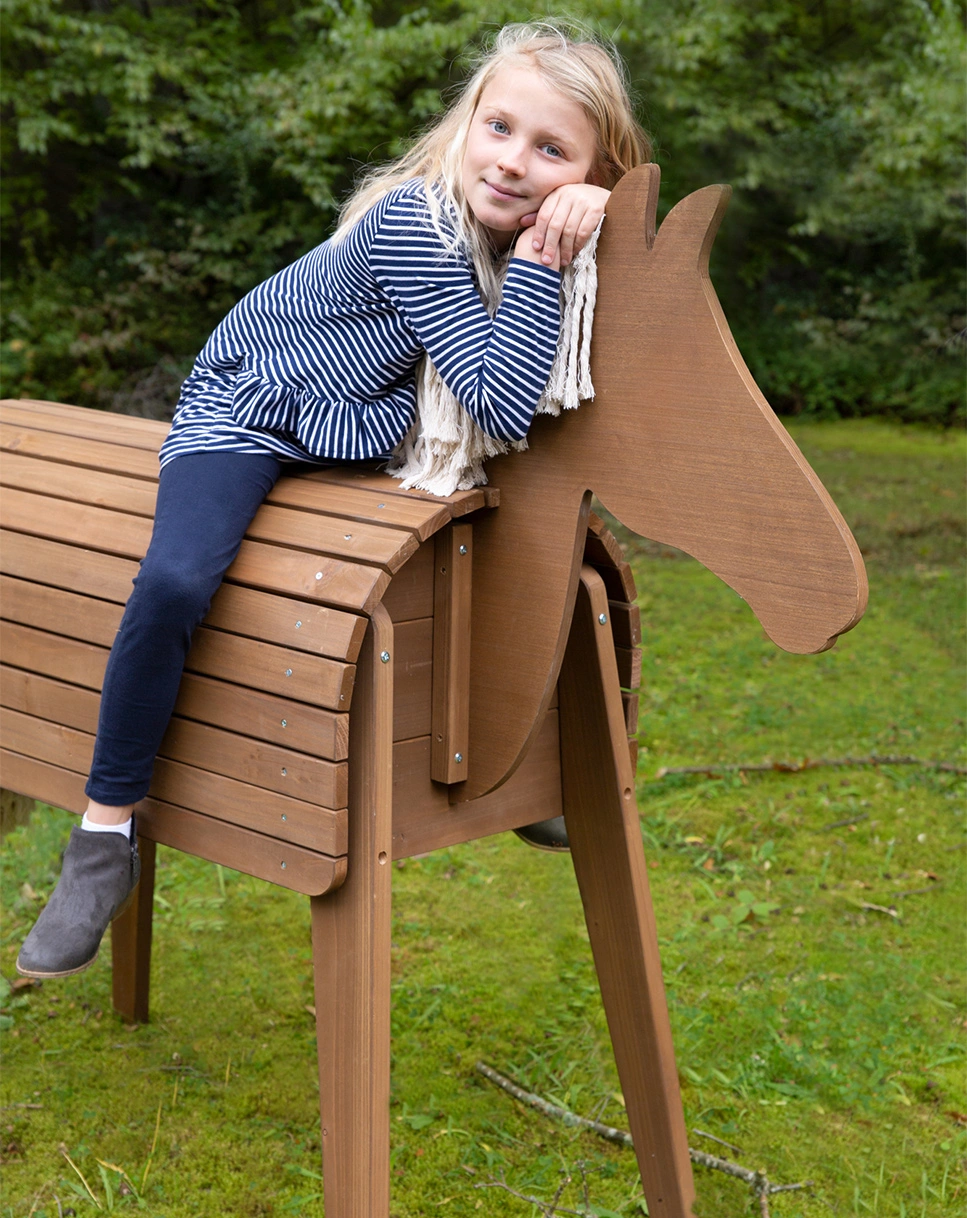 Spielpferd Outdoor (Farbe: braun)