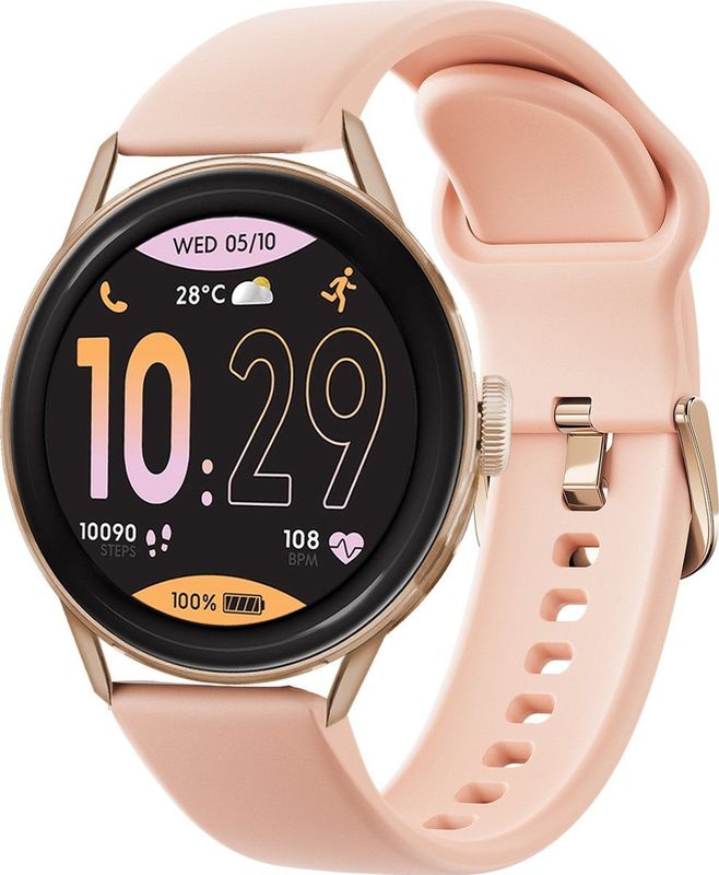 Ice-watch - 2.0 Round - Smartwatch - Roze Goud - Aluminium - Amoled 1.2''