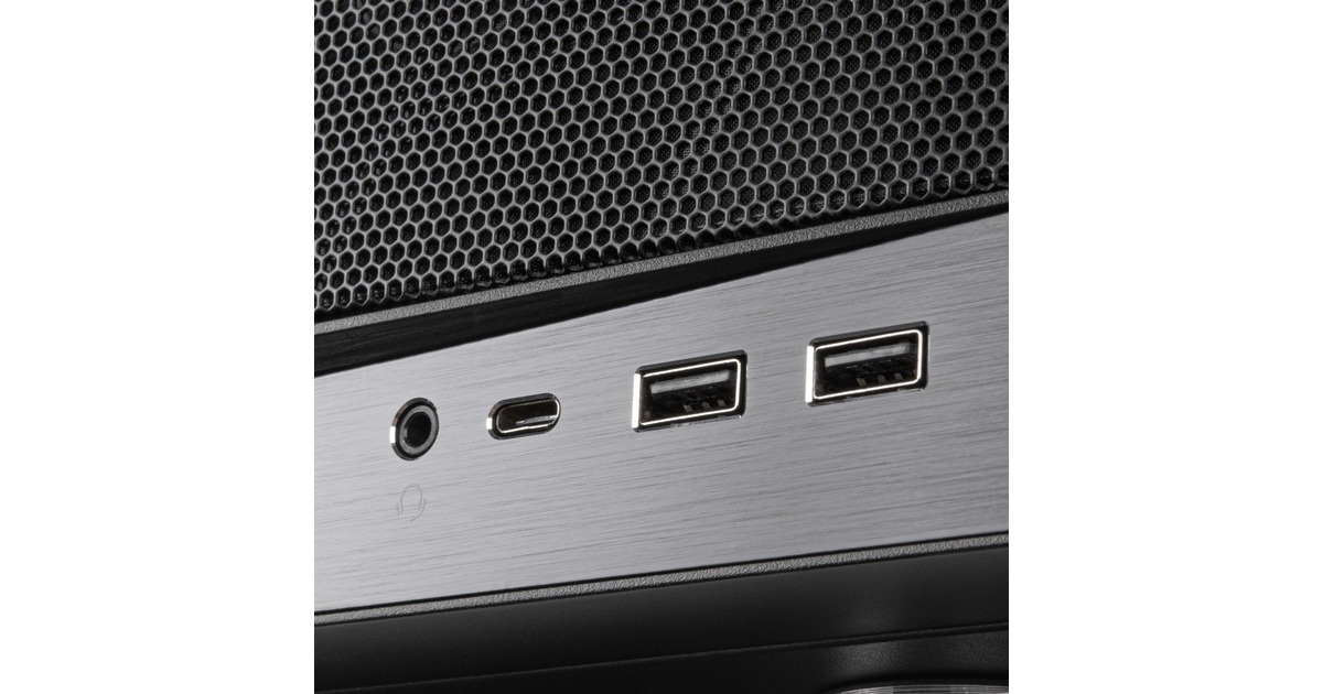 SilverStoneSST-GD11B HTPC behuizing  (Zwart | 2x USB-A | 1x USB-C)