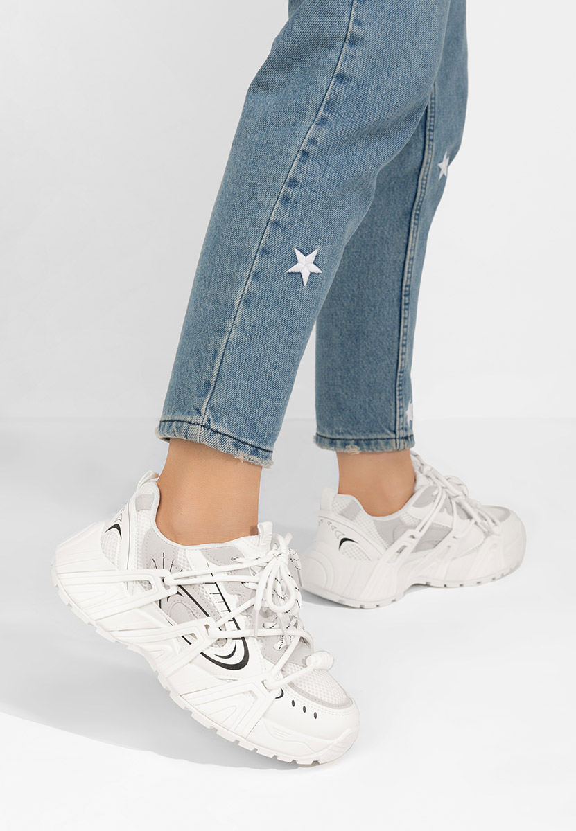 Baskets pour femme blancs Lindy