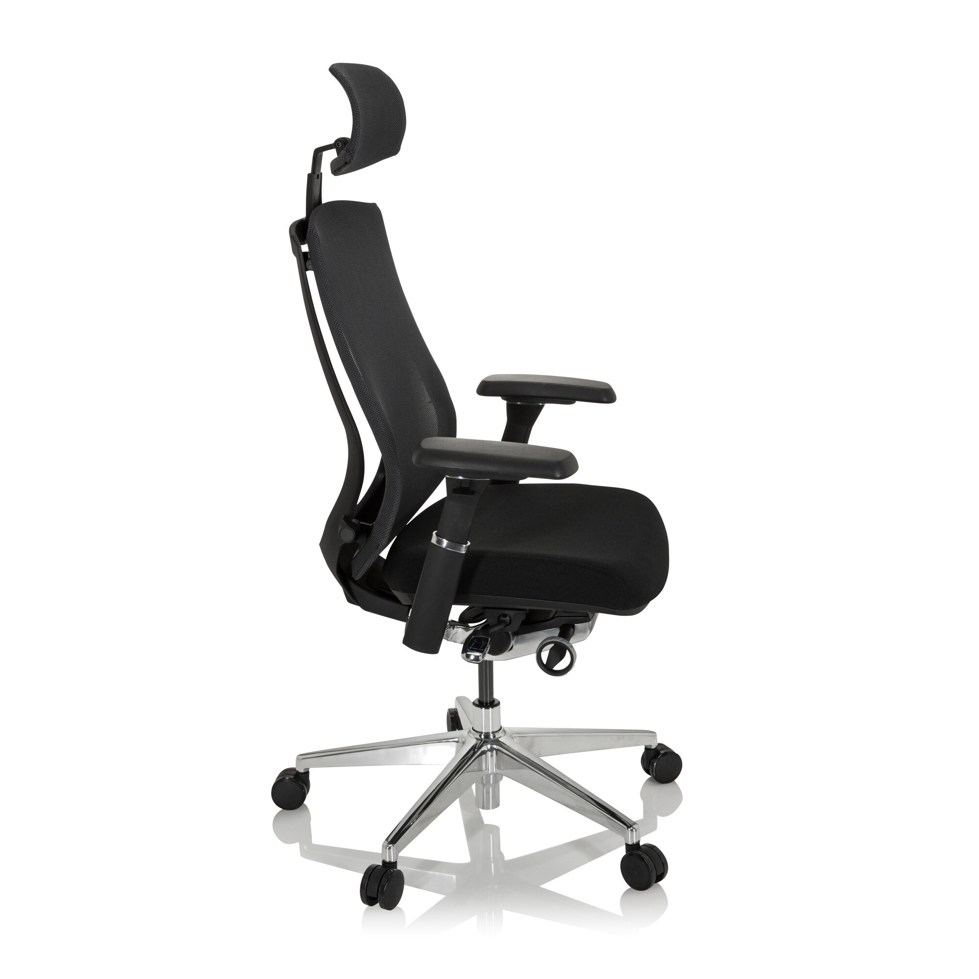 High End Bürostuhl INSPERO Stoff/Netzstoff mit Armlehnen hjh OFFICE