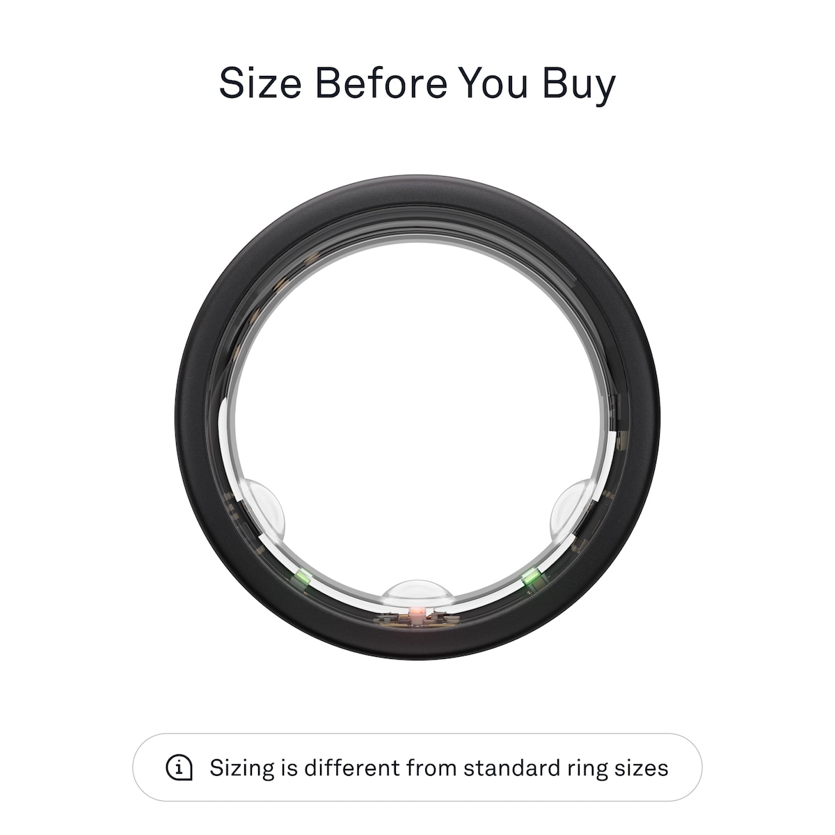 Oura-ring Gen3 Horizon smartring størrelse 10 (Stealth)