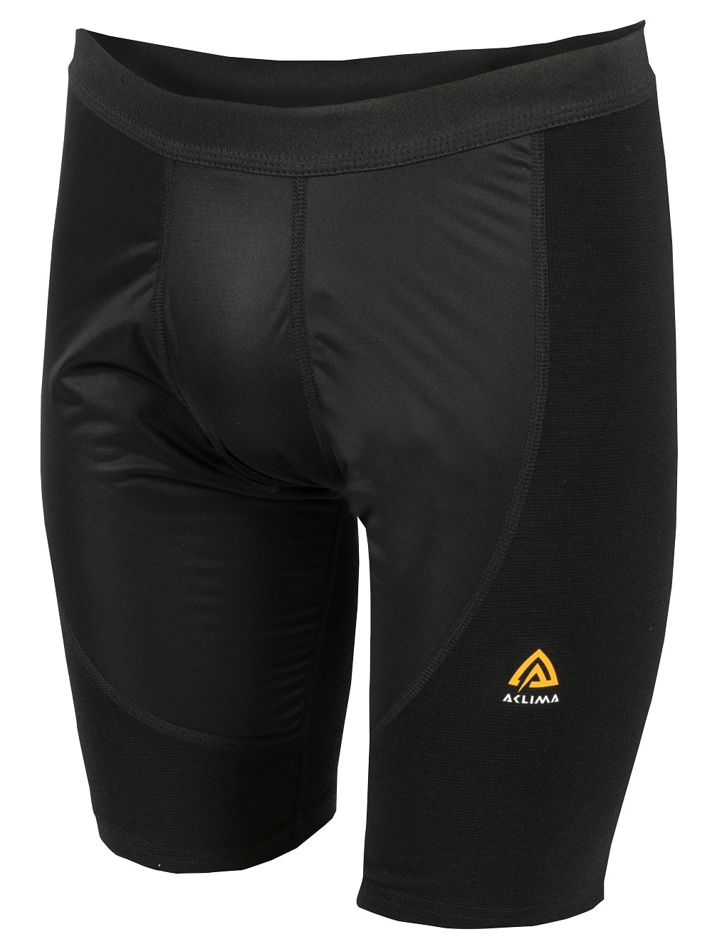 Aclima WarmWool Long Shorts m/Windstop, M's, Jet Black<br>Varm og vindtett boxer i merinoull!