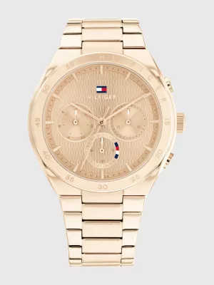 Relógio Cranation com pulseira em aço inoxidável dourado