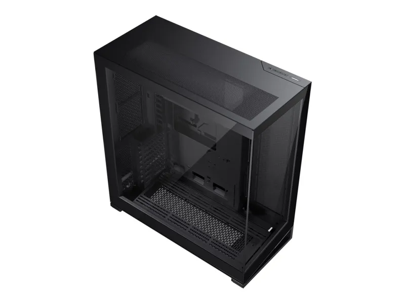 Phanteks NV7 - FT - udvidet ATX - sidepanel med vindue (hærdet glas) - ingen strømforsyning (ATX) - sort satin - USB/Lyd