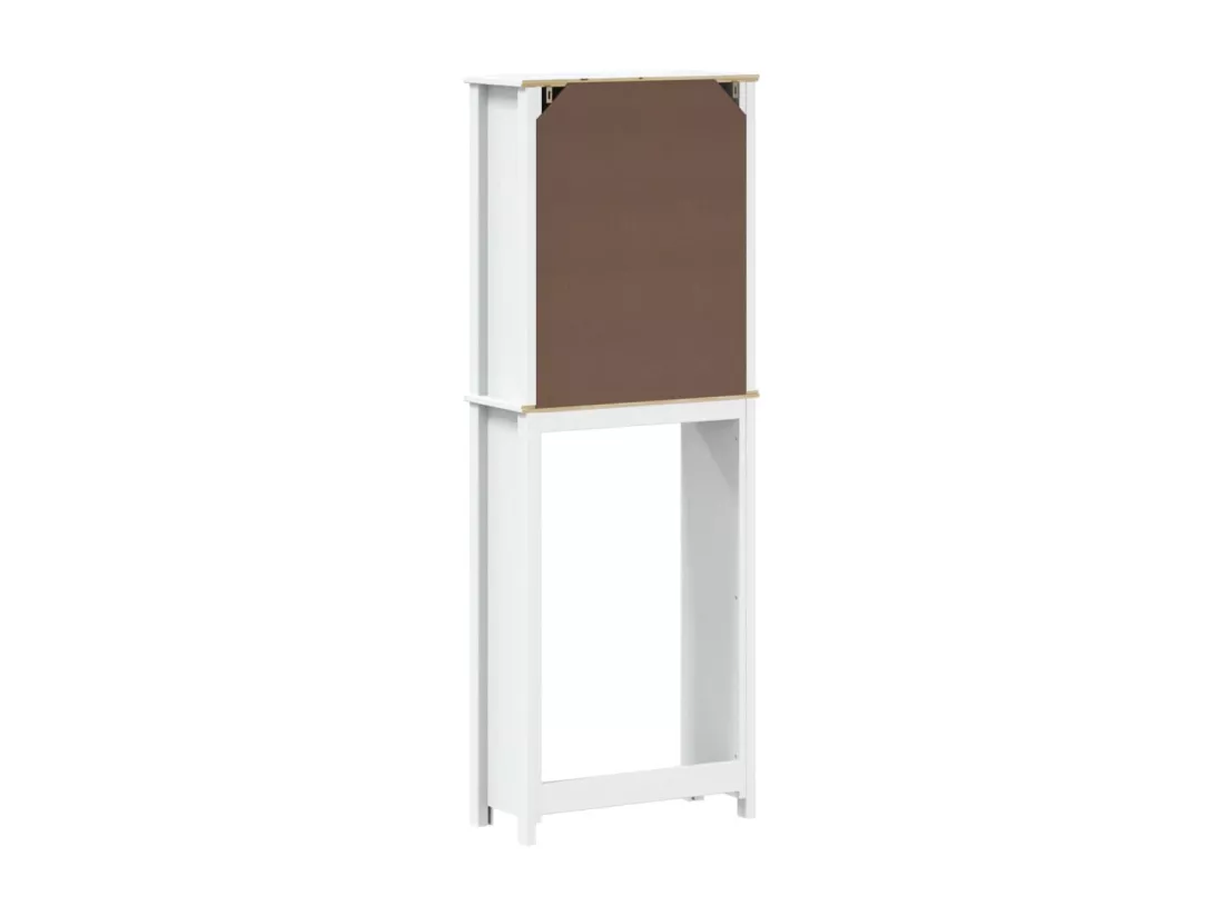 Rangement au-dessus de la cuvette BERG blanc bois massif