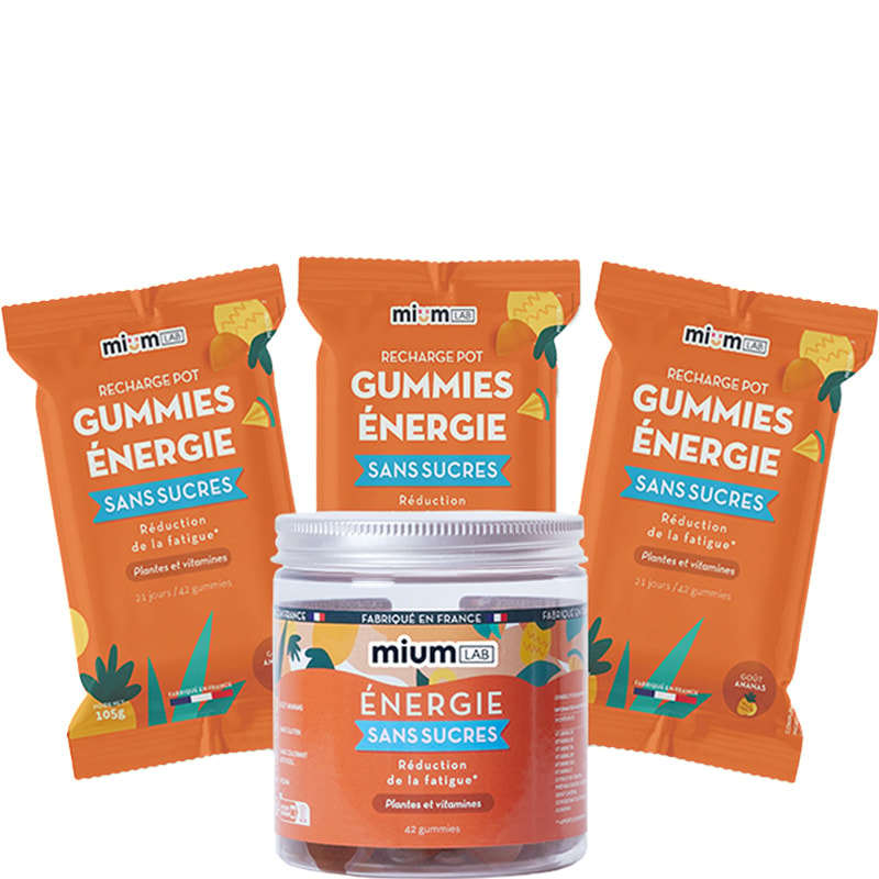 Cure gummies énergie - Ananas - Sans sucres - 3 mois