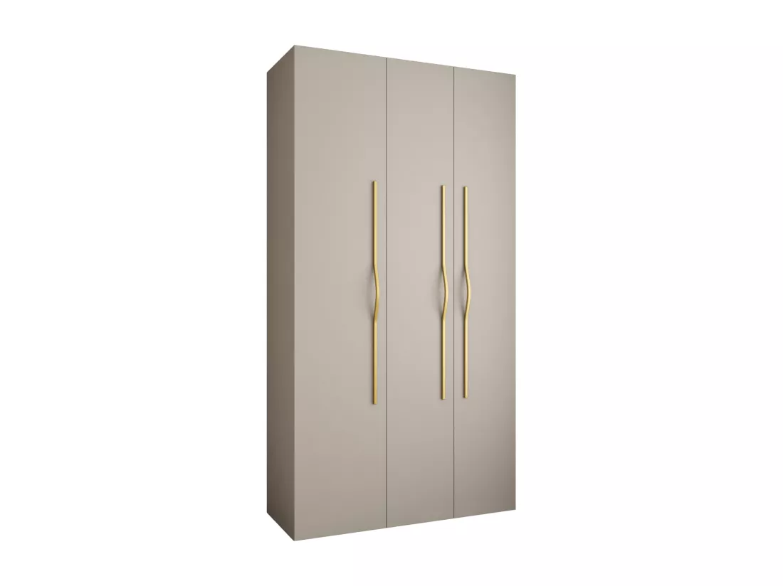 Armoire à portes battantes Como 2 245,5/130/50 3 portes (cachemire/or)