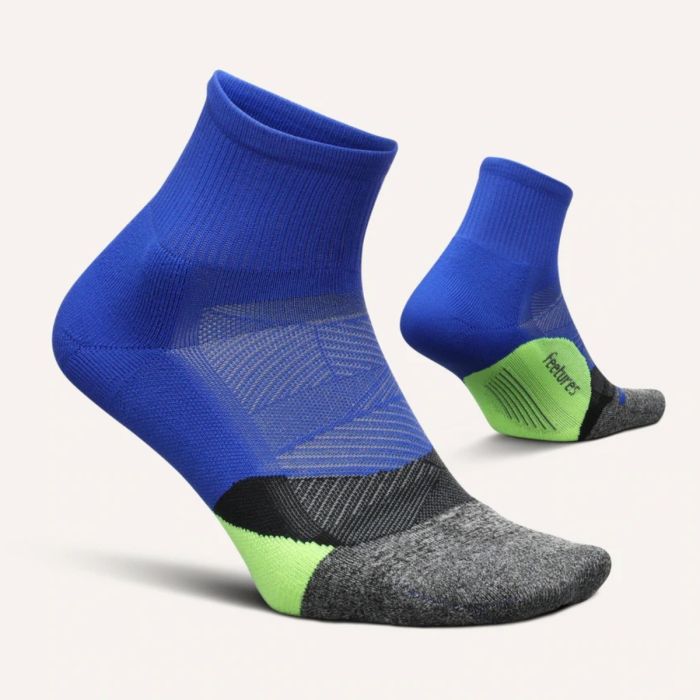 Feetures Unisex Strømper Elite Ultra Light Quarter Blå