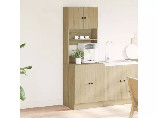 Armoire de cuisine chêne sonoma 60x50x180 cm bois d'ingénierie
