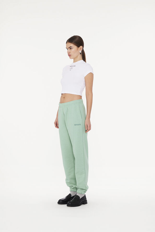 ROTATE Birger Christensen CLASSIC SWEATPANTS Granite green