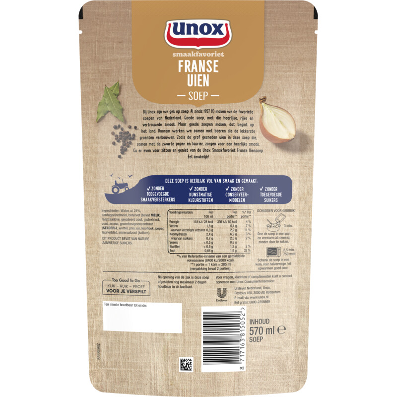 Unox Franse uiensoep