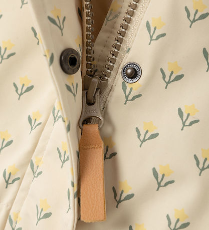 Lil' Atelier Sommerjacke - NmfGerda - Holz Ash m. Blumen