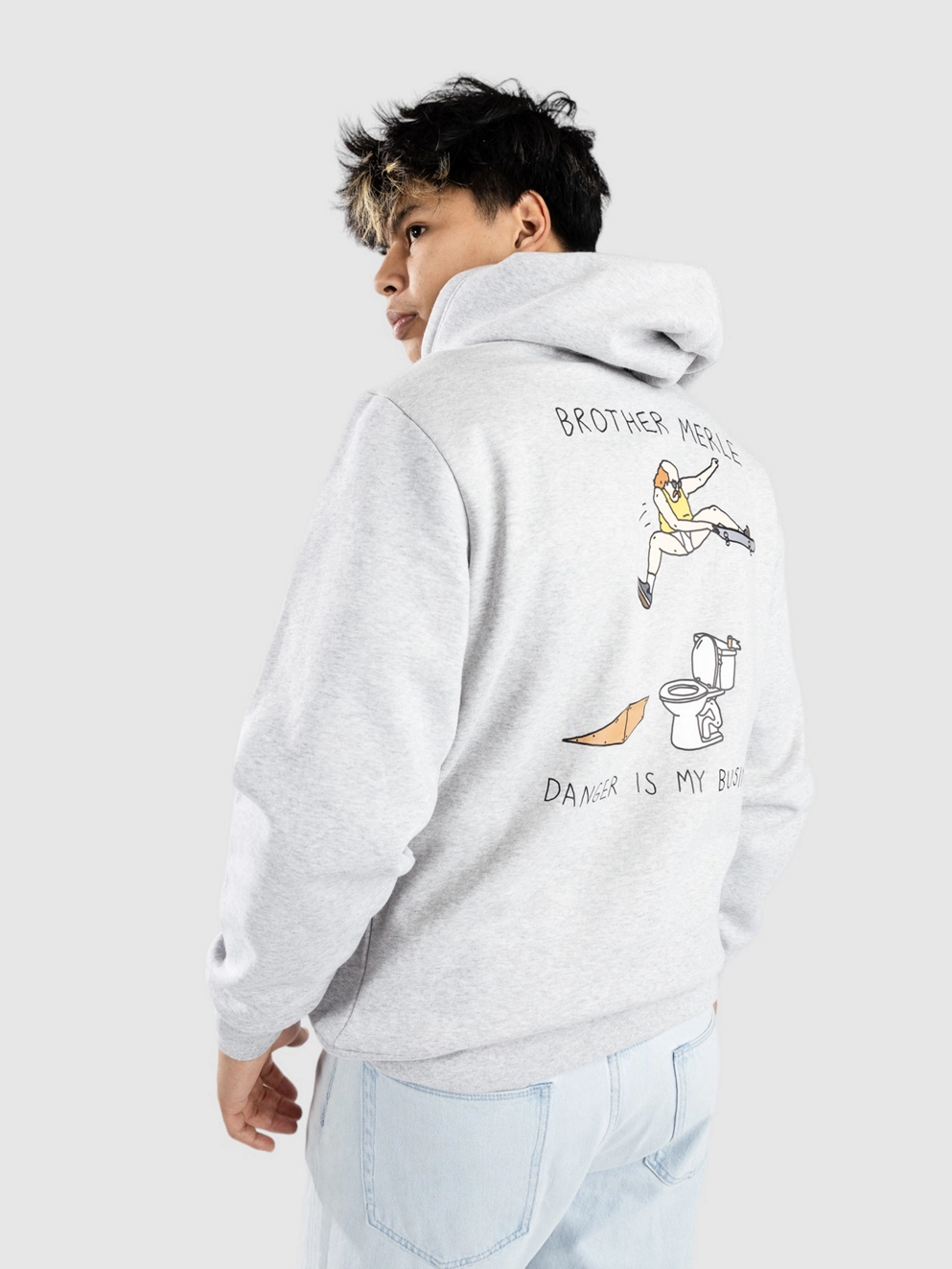 Brother Merle Benicaca Hoodie heather grey