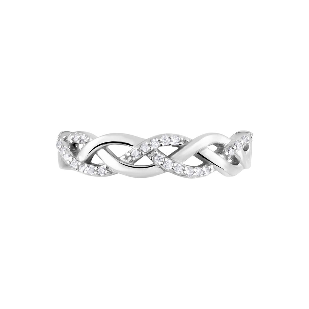 Bague Argent Blanc Cyriaca Oxydes De Zirconium